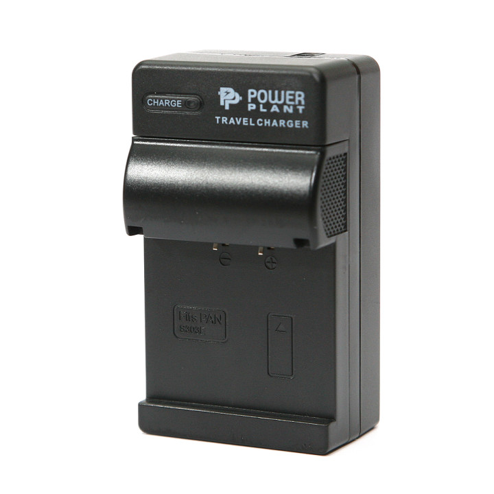 Мережевий зарядний пристрій PowerPlant для Panasonic VW-VBE10, CGA-S303, Black