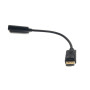 Кабель-переходник PowerPlant HDMI - DisplayPort 0.2м, Black