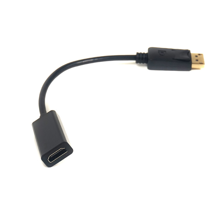 Кабель-перехідник PowerPlant HDMI - DisplayPort 0.2м, Black