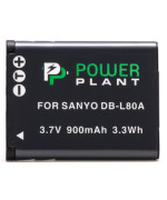 Аккумулятор PowerPlant для Sanyo DB-L80, D-Li88 900mAh