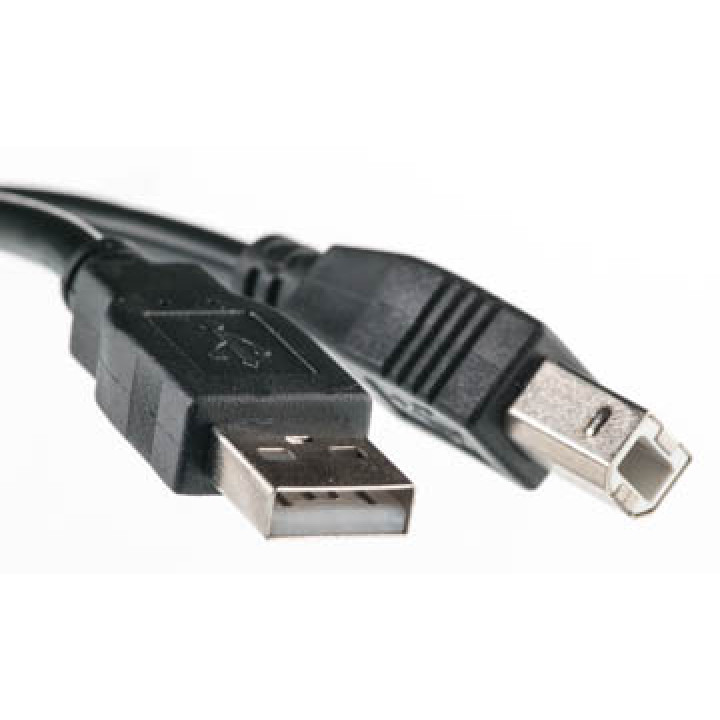 USB Кабель PowerPlant USB 2.0 AM – BM, 4.75м, One ferrite, Black