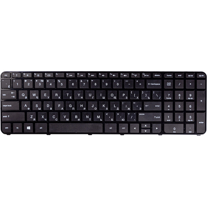 Клавиатура для ноутбука HP Pavilion 15-B, Sleekbook Ultrabook 701684-001 черный фрейм, Black