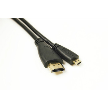 Видео кабель PowerPlant HDMI (M) - micro HDMI (M), 1.4V, 32AWG, 4K x 2K, 2м