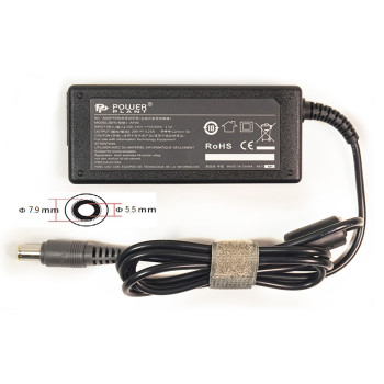 Блок живлення PowerPlant для ноутбуків IBM/LENOVO 220V, 20V 65W 3.25A (7.9 х 5.5)