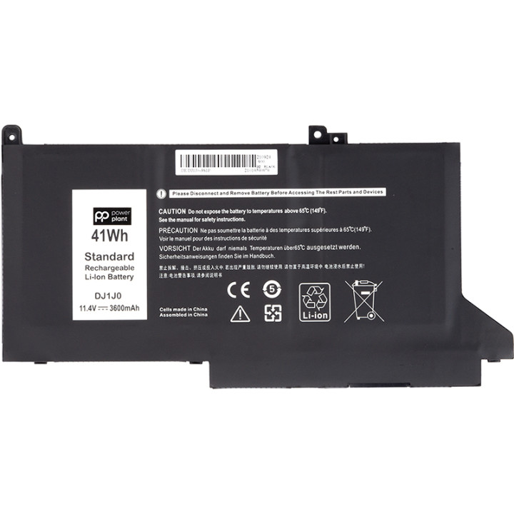 Аккумулятор PowerPlant для ноутбуков DELL Latitude 7280 (DJ1J0) 11.4V 3600mAh