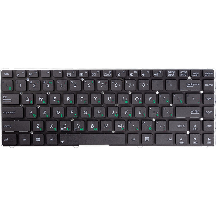 Клавиатура для ноутбука ASUS K45, R400, N45, Black