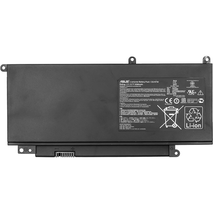 Аккумулятор для ноутбуков C32-N750 для ASUS N750 Series 11.1V 69Wh (original)