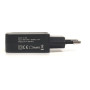 Мережевий зарядний пристрій PowerPlant W-280 USB 5V 2A Lightning LED, Black