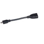 USB Кабель PowerPlant OTG USB 2.0 AF - Mini, 0.1м, Black