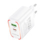 Сетевое зарядное устройство BOROFONE BA89A Destello PD30W / QC3.0, White