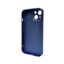 Чехол AG Glass Matt Frame Color для iPhone 14, Navy Blue