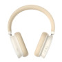 Bluetooth навушники Baseus Bowie H1 Noise-Cancelling Wireless Headphones Rice, White