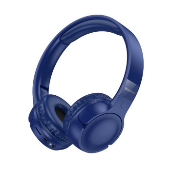 Бездротові Bluetooth навушники BOROFONE BO32 200 mAh, Blue