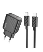 Сетевое зарядное устройство HOCO CS22A PD30W cable Type-C to Type-C, Black