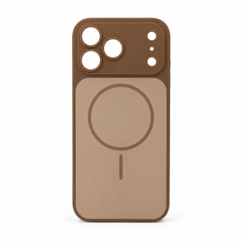 Чехол Silicone MAG COVER для iPhone 17 Pro, Brown