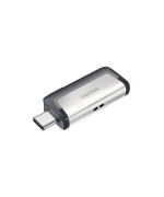 USB флешка Flash Drive SanDisk USB 3.1 Ultra Dual Type-C 256Gb (150 Mb/s), Silver-Black