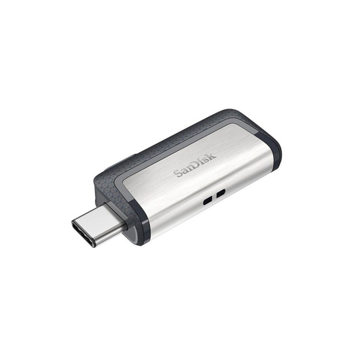 USB флешка Flash Drive SanDisk USB 3.1 Ultra Dual Type-C 256Gb (150 Mb/s), Silver-Black