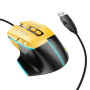 USB Проводная Мышь HOCO GM31, Black - Yellow