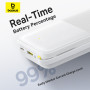 Зовнішній акумулятор Power Bank Baseus Bipow 2 USB / Type-C 20W with cable 20000mAh, White