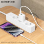 Сетевое зарядное устройство BOROFONE BN29 Fuente PD30W / QC3.0 cable Type-C to Lightning 1m, White