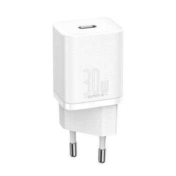 Мережевий зарядний пристрій Baseus Super Si QC3.0 30W 3A, White