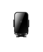 Автотримач для смартфона Baseus Halo Electric Wireless Charging 15W, Black