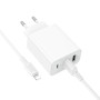 Мережевий зарядний пристрій BOROFONE BA105A з кабелем USB-A to Lightning, White