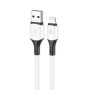 Data - кабель Wibrand Mamba USB-A to Lightning 1m, White