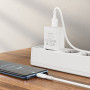 Сетевое зарядное устройство BOROFONE BA74A cable USB to Type-C 2.1A 1m, White