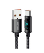 USB Data-Кабель Essager Enjoy LED Digital Display USB to Type C 100W 2m, Black