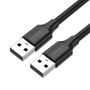 Кабель UGREEN USB 2.0 Male to Male 1.5m, Black