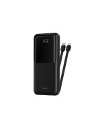 Внешний аккумулятор Power Bank WIWU Wi-P081 22.5W with cable Lightning / Type-C 10000mAh, Black