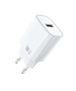 Сетевое зарядное устройство WIWU Essen GaN Wi-G006 USB 18W, White