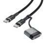 Data - кабель ACEFAST C22-05 USB-C to USB-C, Black