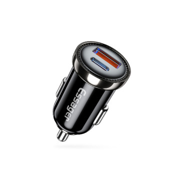 Автомобільний зарядний пристрій Essager Sunset PD20W / QC3.0, Black