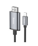 Перехідник HOCO UA27 Lightning to HDMI, Metal Gray