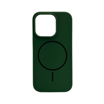 Чохол Cosmic Silicone Case Magnetic для iPhone 15 Pro, Atrovirens