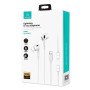 Наушники Usams US-SJ621 EP-41 MAX Lightning In-Ear Earphone 1.2m, White