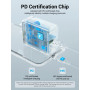 Мережевий зарядний пристрій Vention FADB0 PD20W / QC3.0 1.67 A, Black