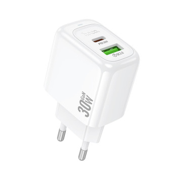 Мережевий зарядний пристрій HOCO CS55A Surplus Type-C PD30W / USB QC3.0, White