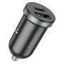 Автомобильное зарядное устройство BOROFONE BZ22 Scenery dual port PD30W / QC3.0 car charger, Black