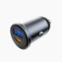 Автомобільний зарядний пристрій WIWU Nano Lite Wi-CC030 USB / Type-C 35W, Gray