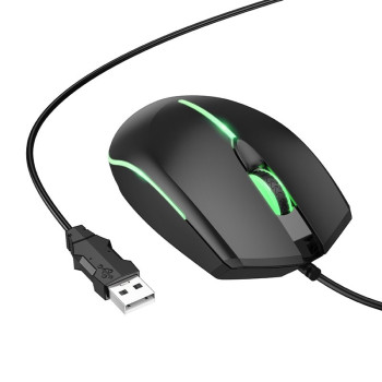Проводная USB мышь HOCO GM37, Black