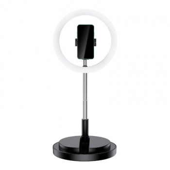 Кільцева світлодіодна LED лампа Usams US-ZB120 з тримачем для смартфона, Black