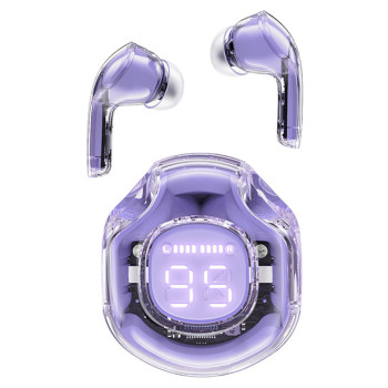 Бездротові Bluetooth навушники ACEFAST T8 Crystal color (2) 500 mAh, Alfalfa Purple