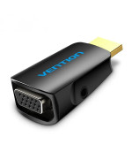 Переходник Vention AIDB0 HDMI to VGA 1080P with 3.5MM Audio, Black