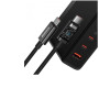 Мережевий зарядний пристрій Baseus CCGP100201 PD140W / QC5.0 Cable Type-C to Type-C 1m, Black