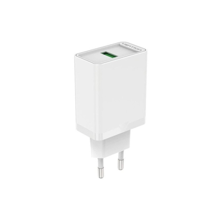 Мережевний зарядний пристрій Vention FAAW0-EU USB 12W, White