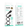 Data Кабель BOROFONE BX113 Lenny silicone USB to Type-C 2m, Black