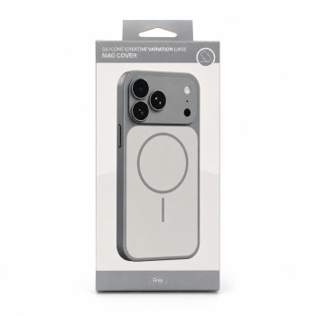 Чехол Silicone MAG COVER для iPhone 15, Lavender Grey